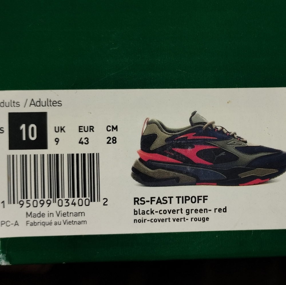 Men's puma sneakers..Rs-Fast Tipoff..Size 10